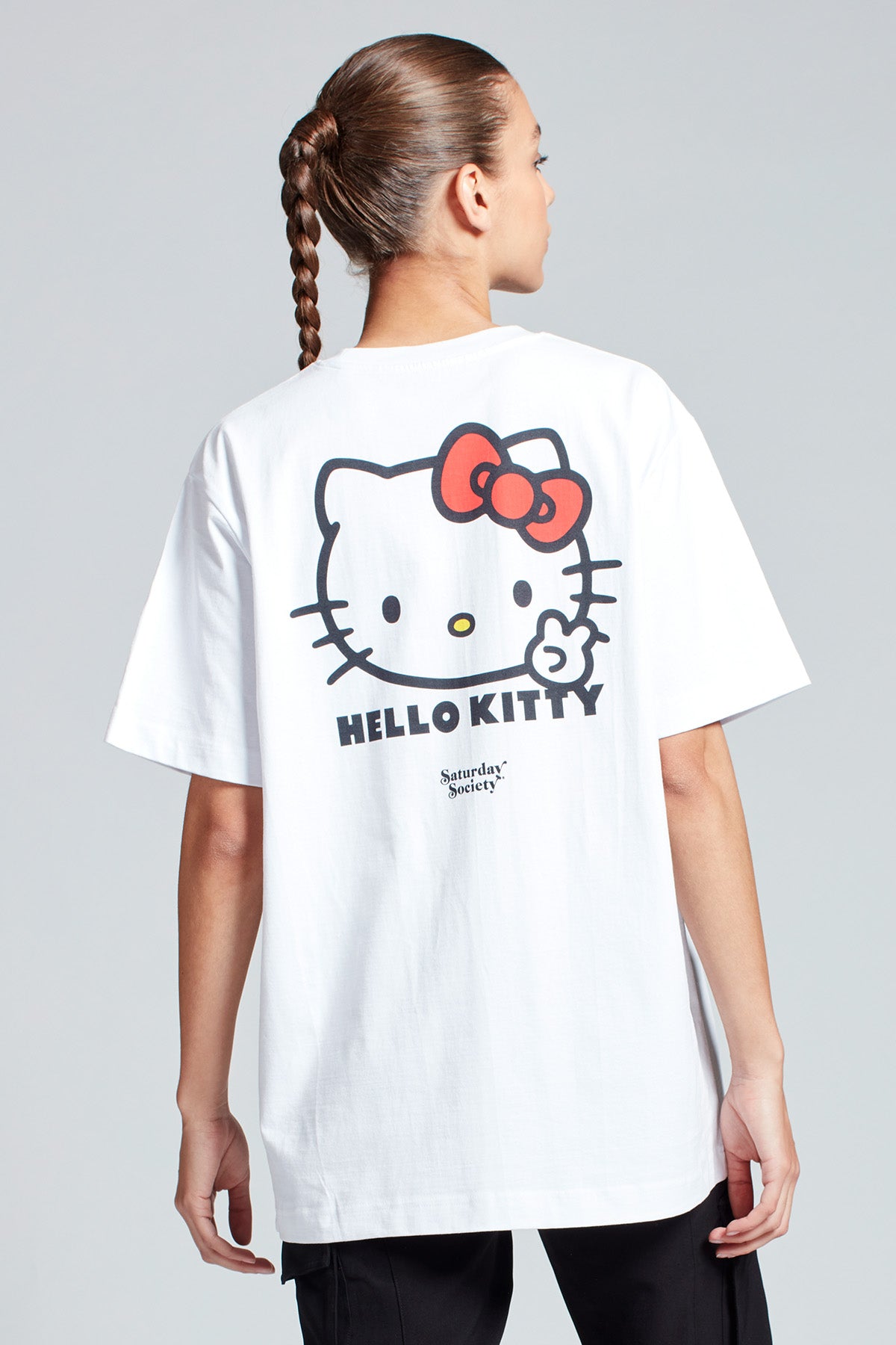 Hello Kitty Peace Out T-shirt in White