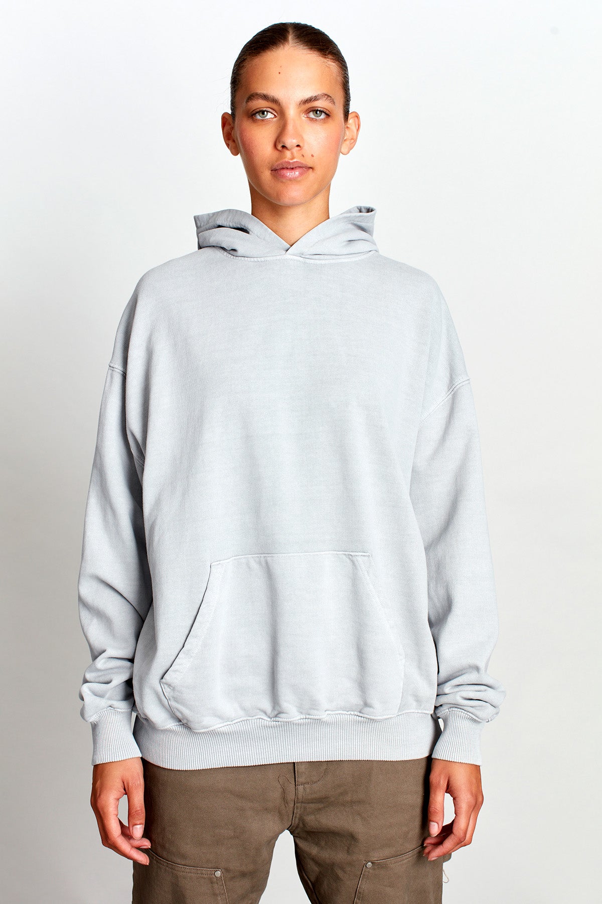 Saturday Society Minimals Hoodie in Cool Grey