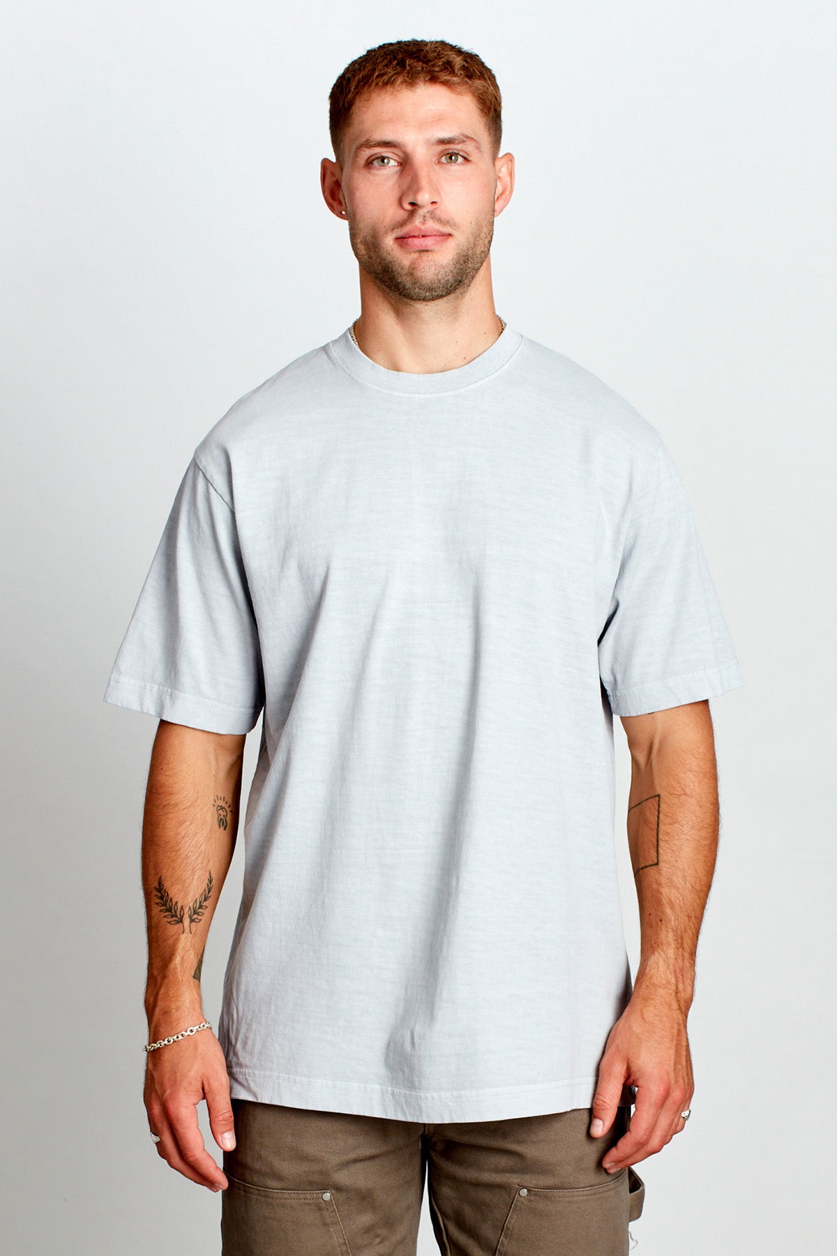 Saturday Society Minimals T-shirt in Cool Grey