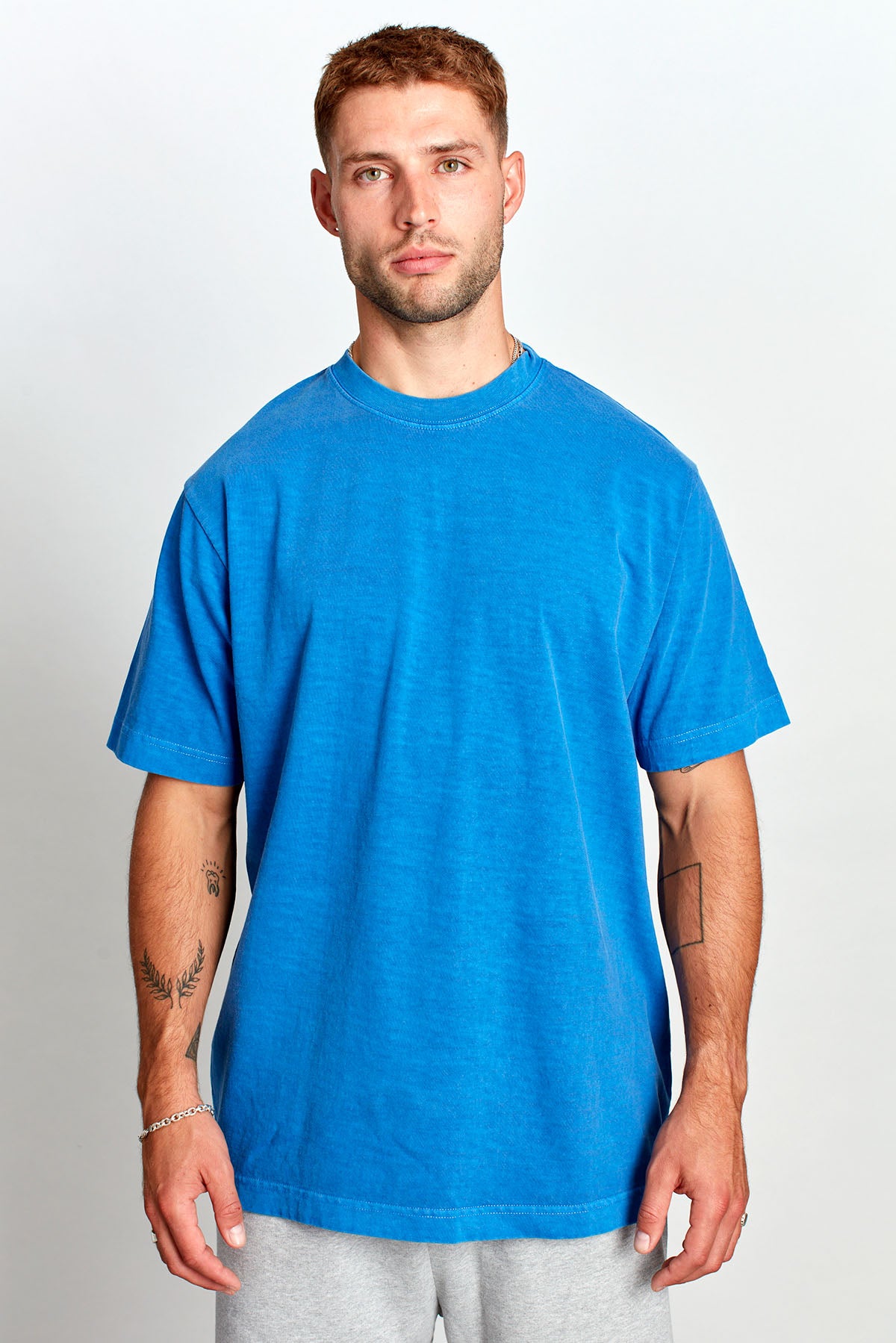 Saturday Society Minimals T-shirt in Federal Blue