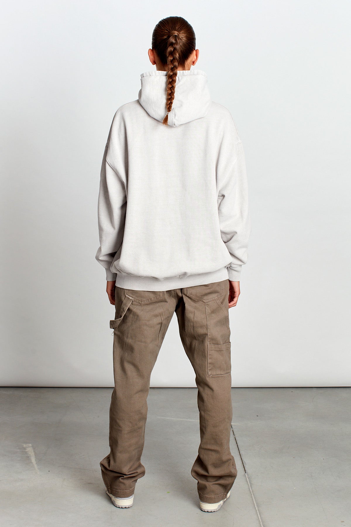 Saturday Society Minimals Hoodie in Washed Stone