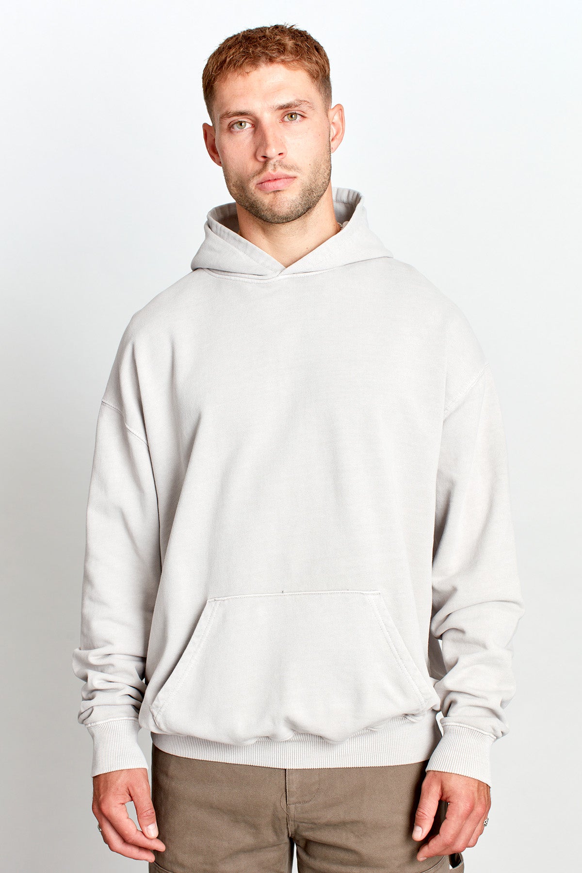 Saturday Society Minimals Hoodie in Washed Stone