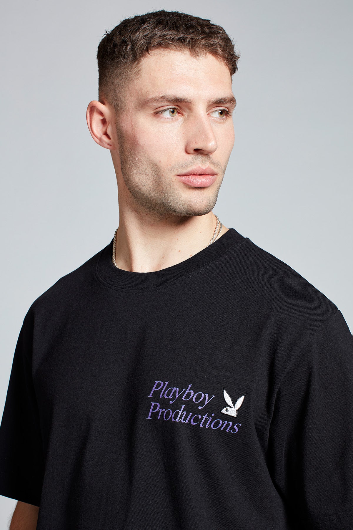 Playboy Boxer T-shirt in Black