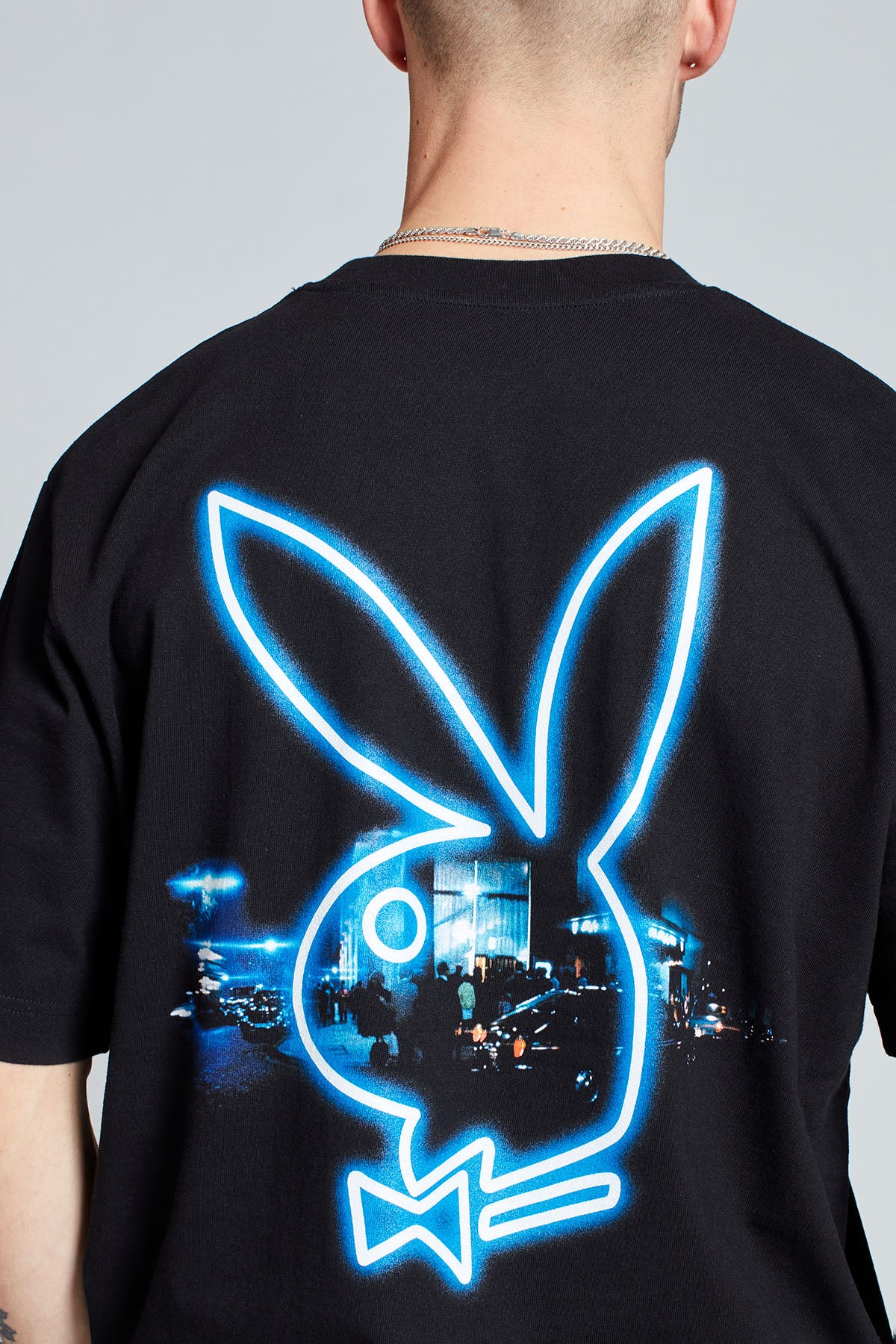 Playboy Street Lights T-shirt in Black
