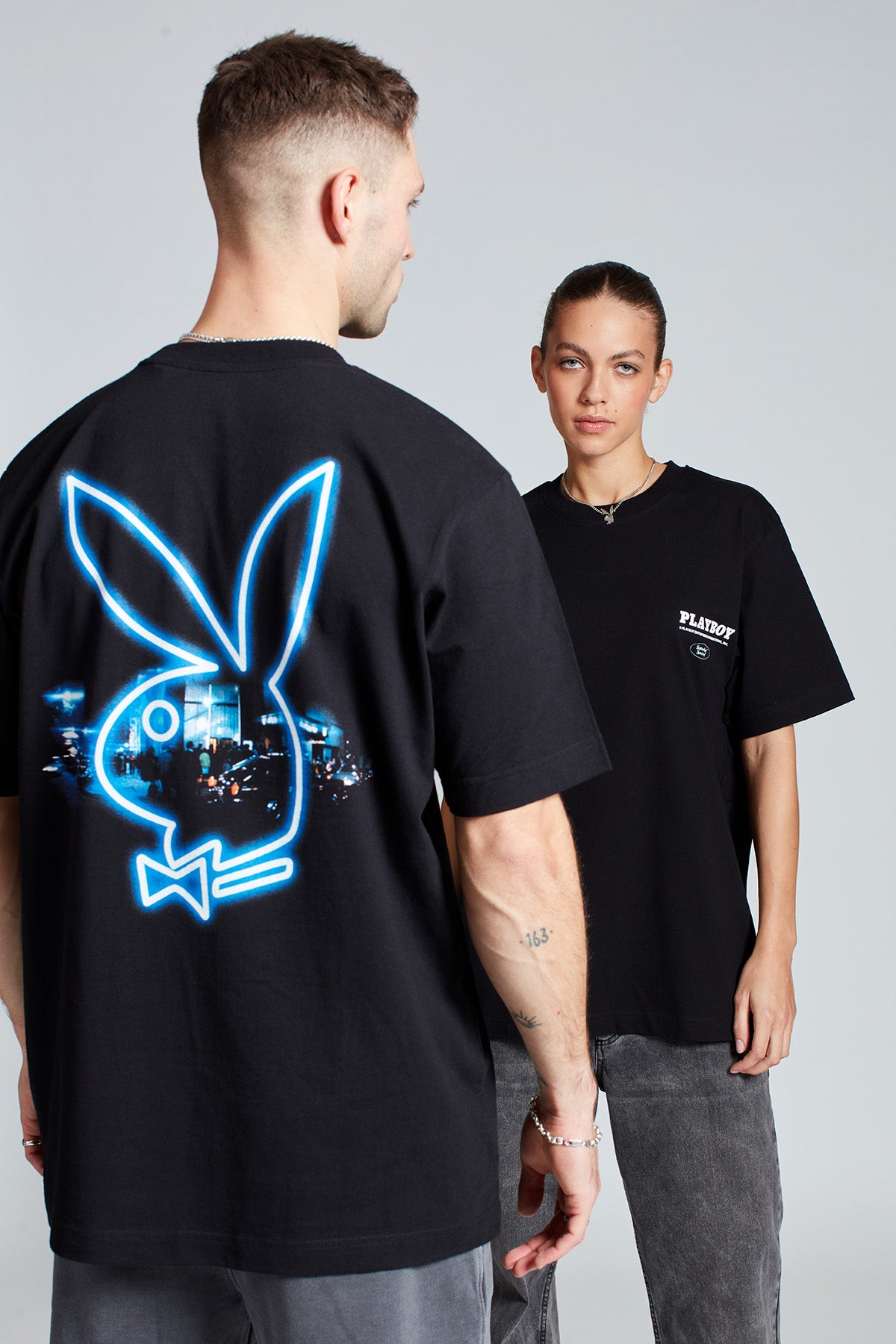 Playboy Street Lights T-shirt in Black