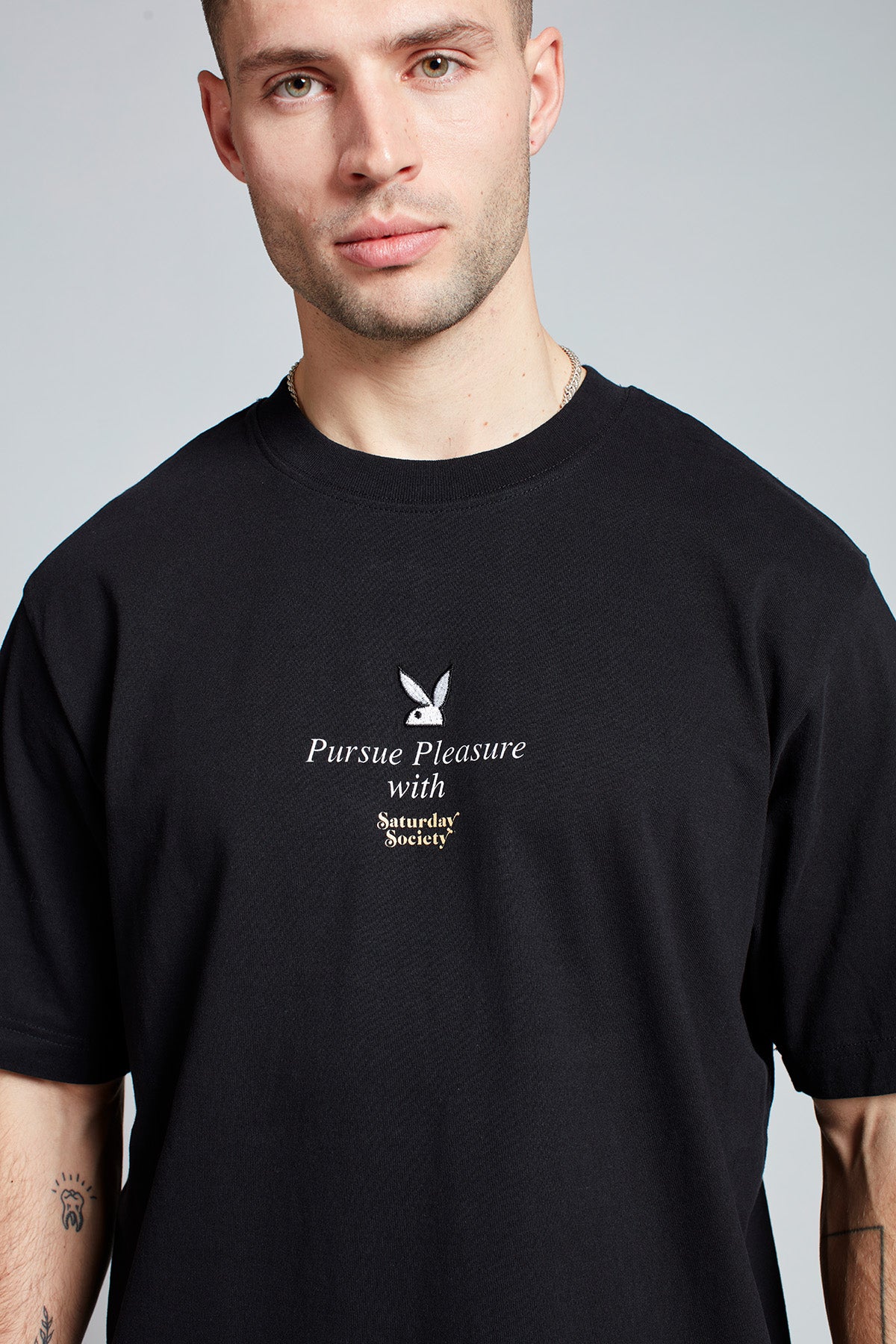 Playboy Pleasure T-shirt in Black