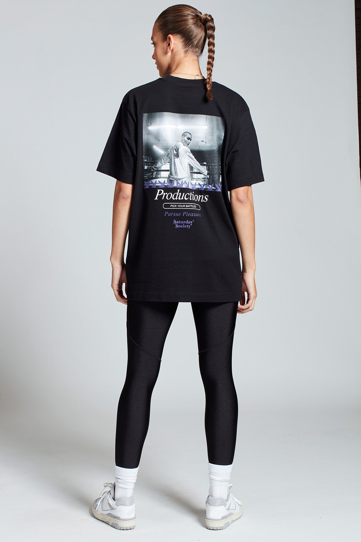 Playboy Boxer T-shirt in Black