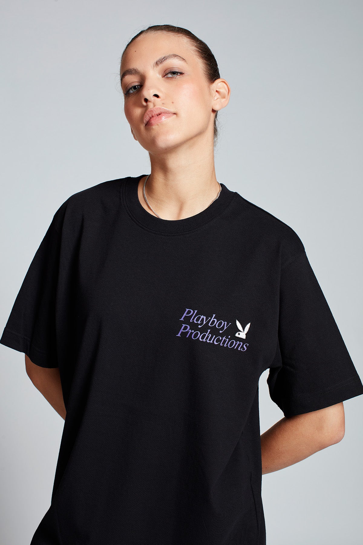 Playboy Boxer T-shirt in Black