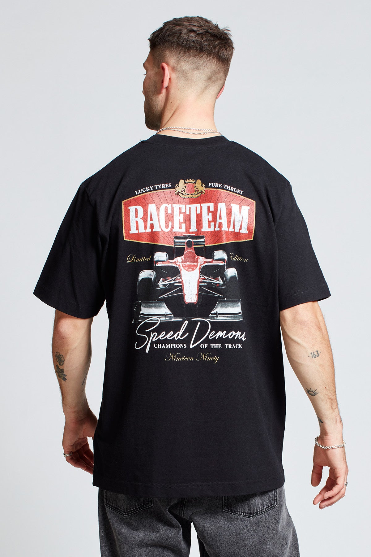 Saturday Society Raceteam T-shirt in Black