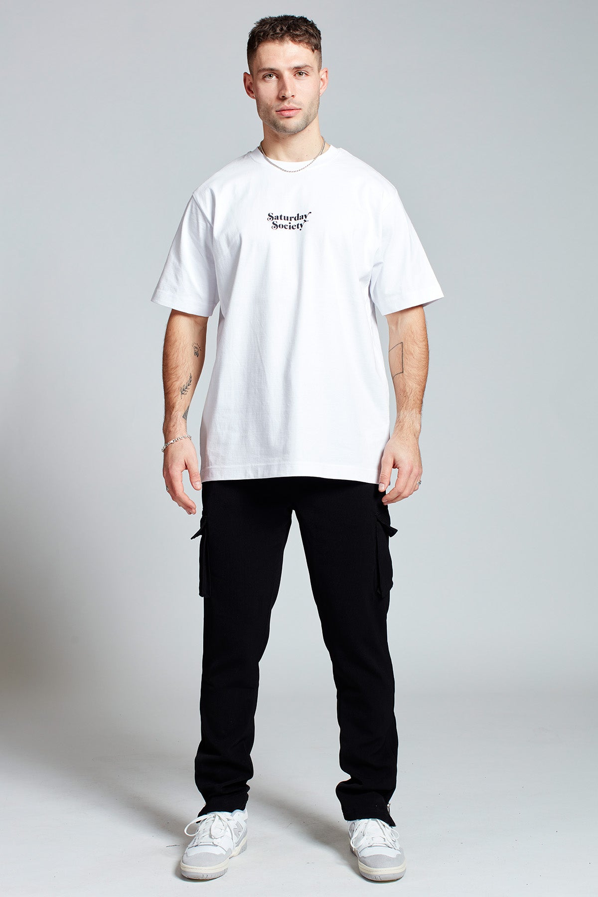 Saturday Society Logo T-shirt in White