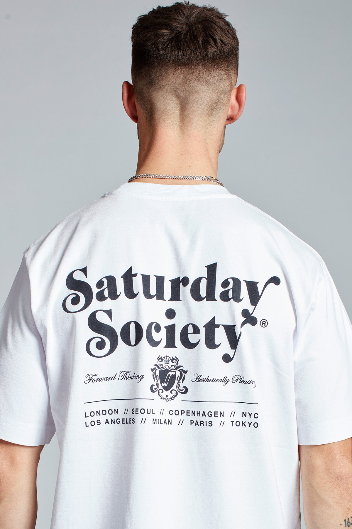 Saturday Society Logo T-shirt in White