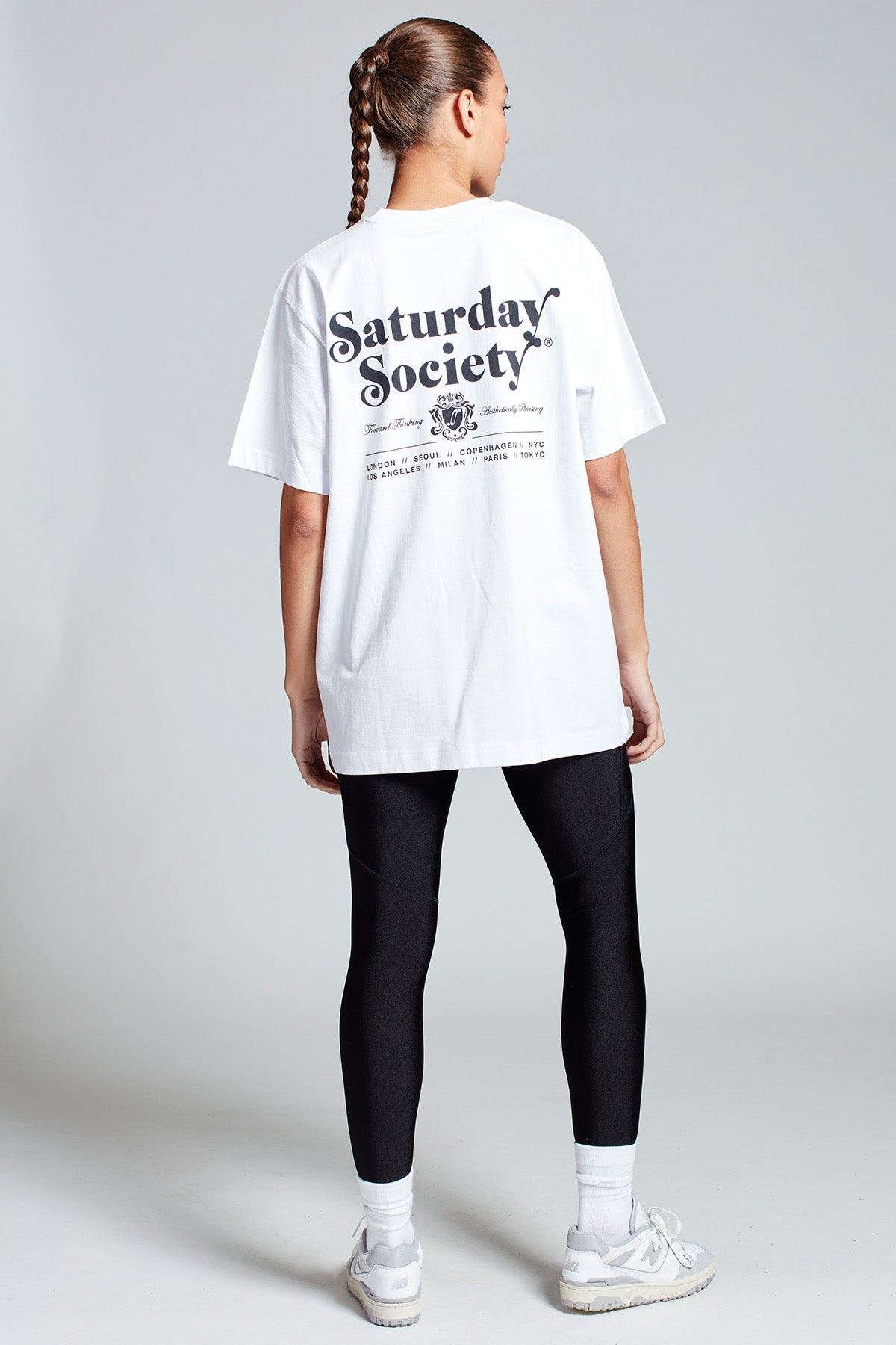 Saturday Society Logo T-shirt in White