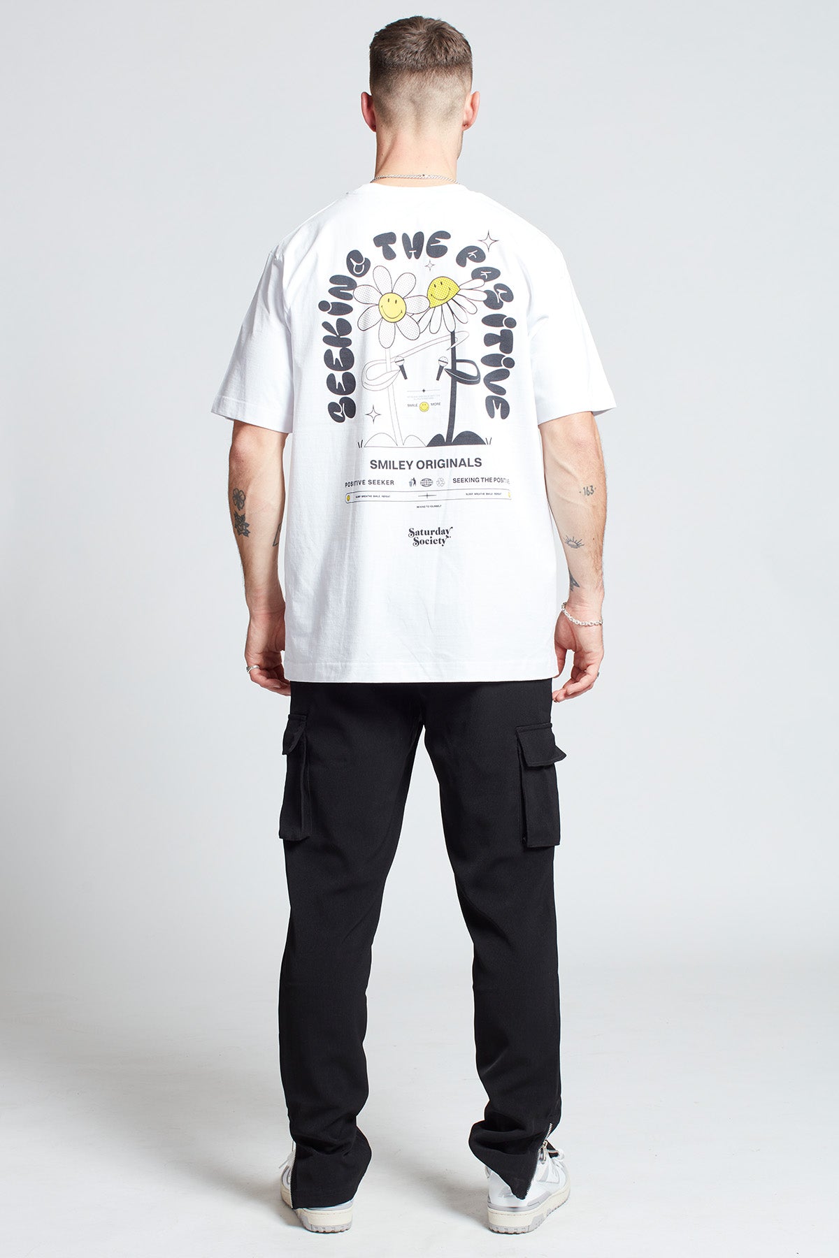 Smiley Originals® Positive Seeker T-shirt in White