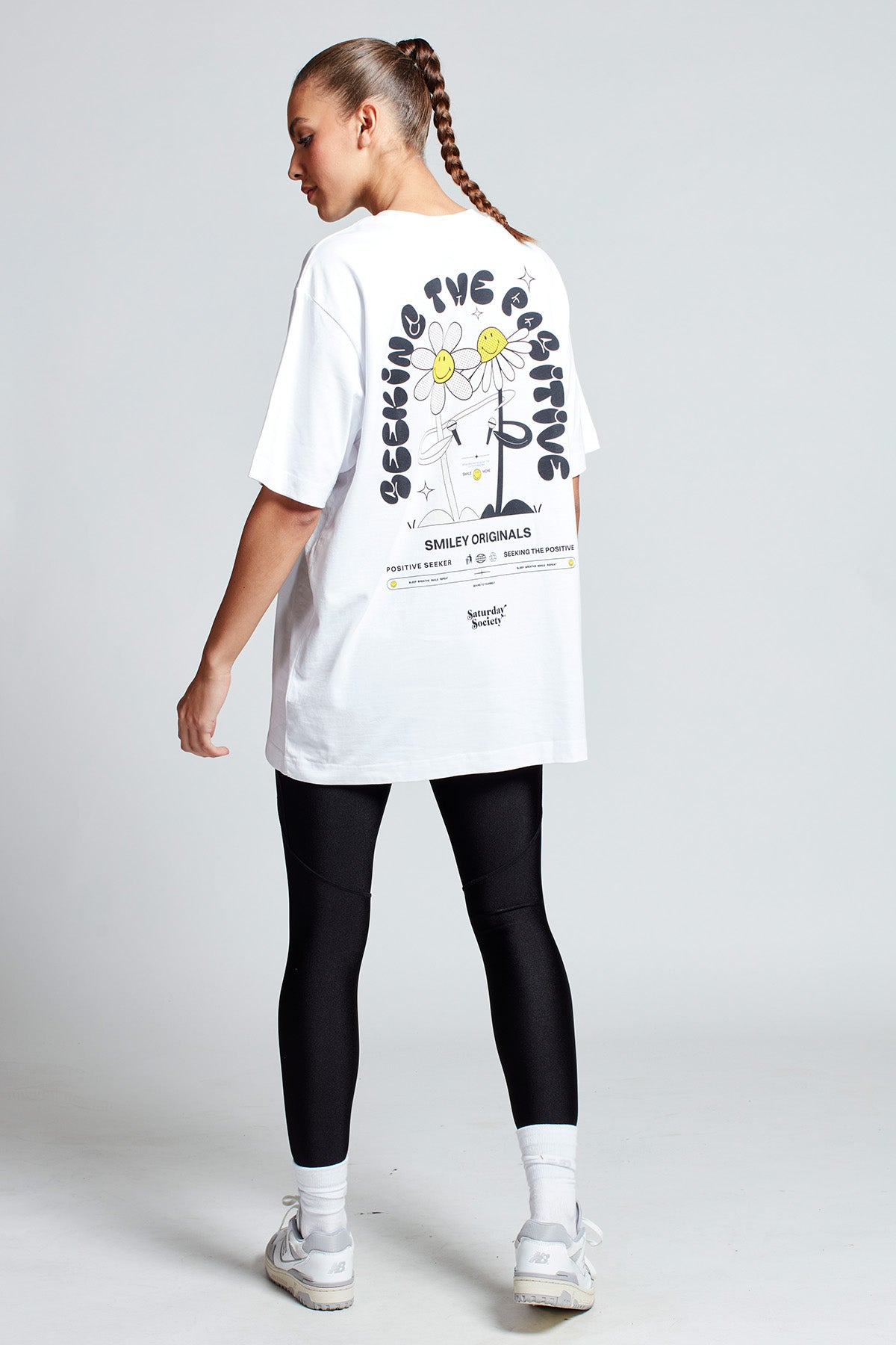 Smiley Originals® Positive Seeker T-shirt in White