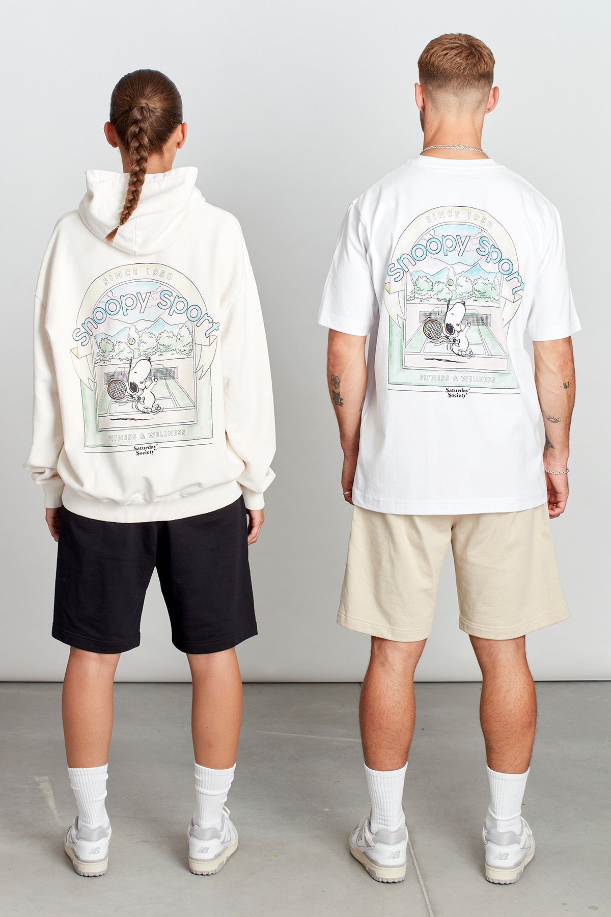 Snoopy Social Match Point T-shirt in White