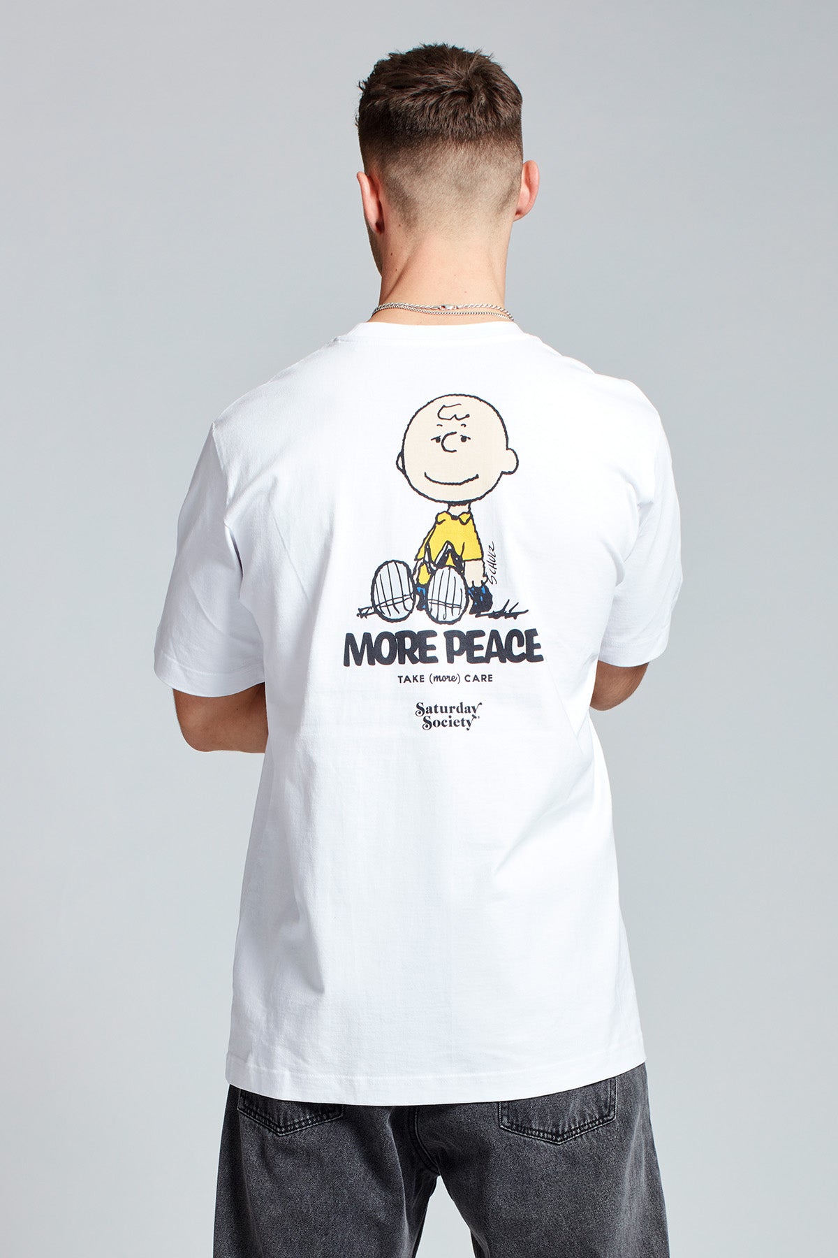 Snoopy More Peace T-shirt in White