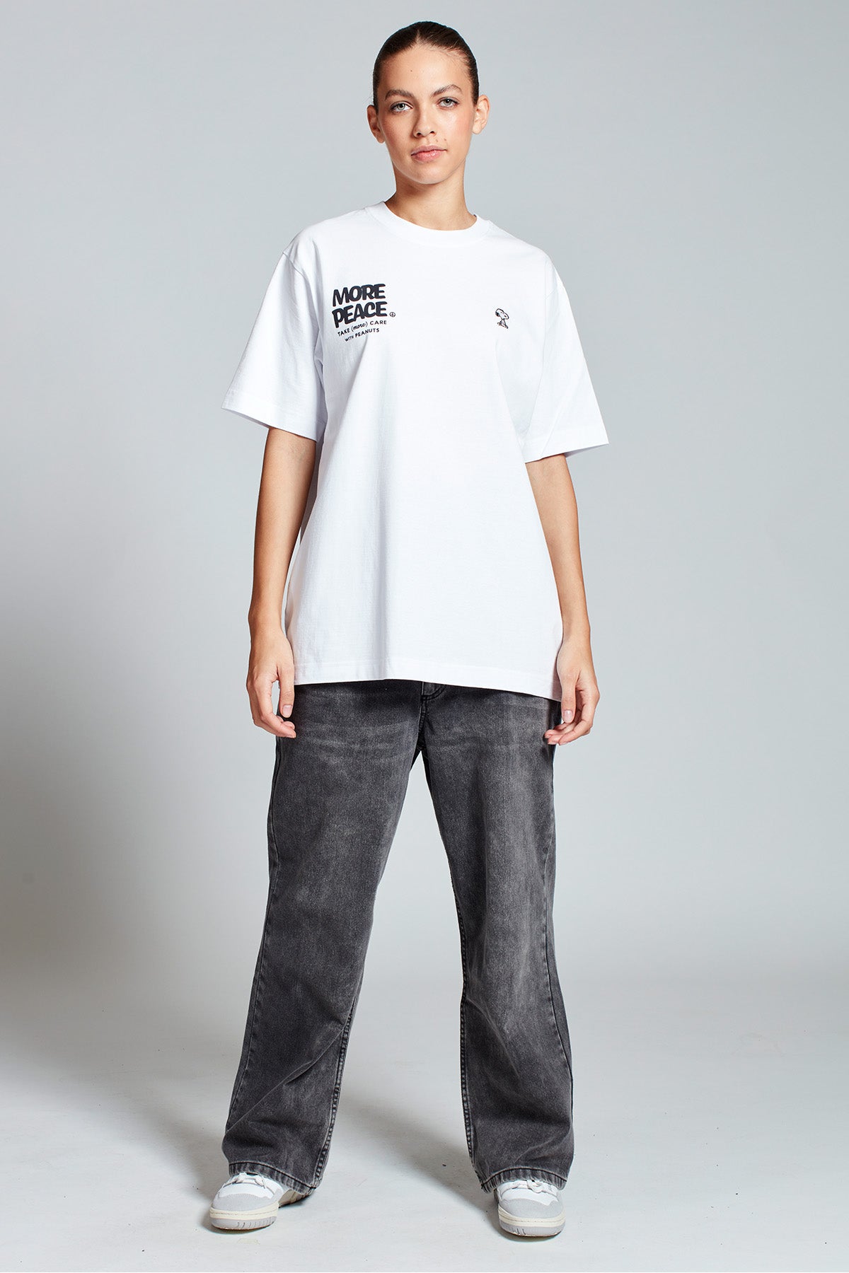 Snoopy More Peace T-shirt in White