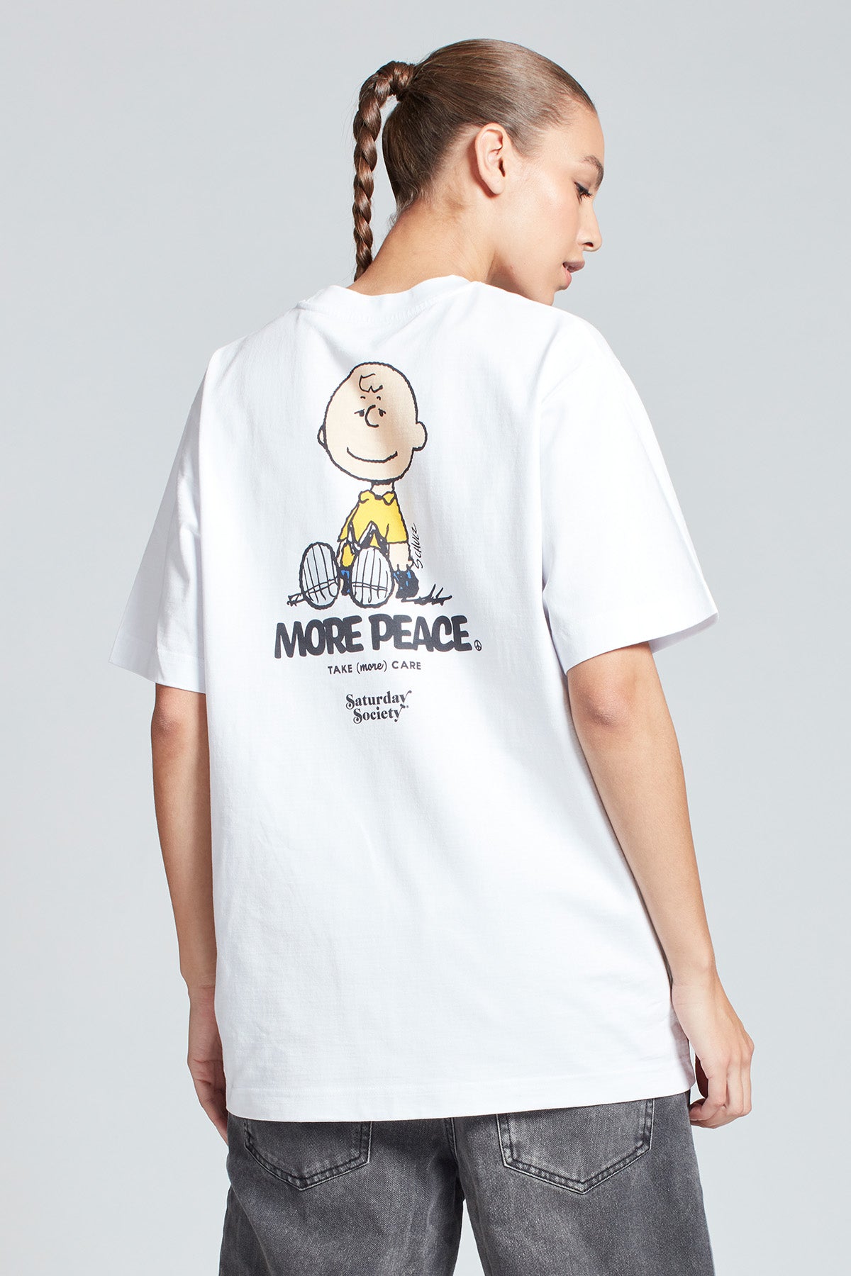 Snoopy More Peace T-shirt in White