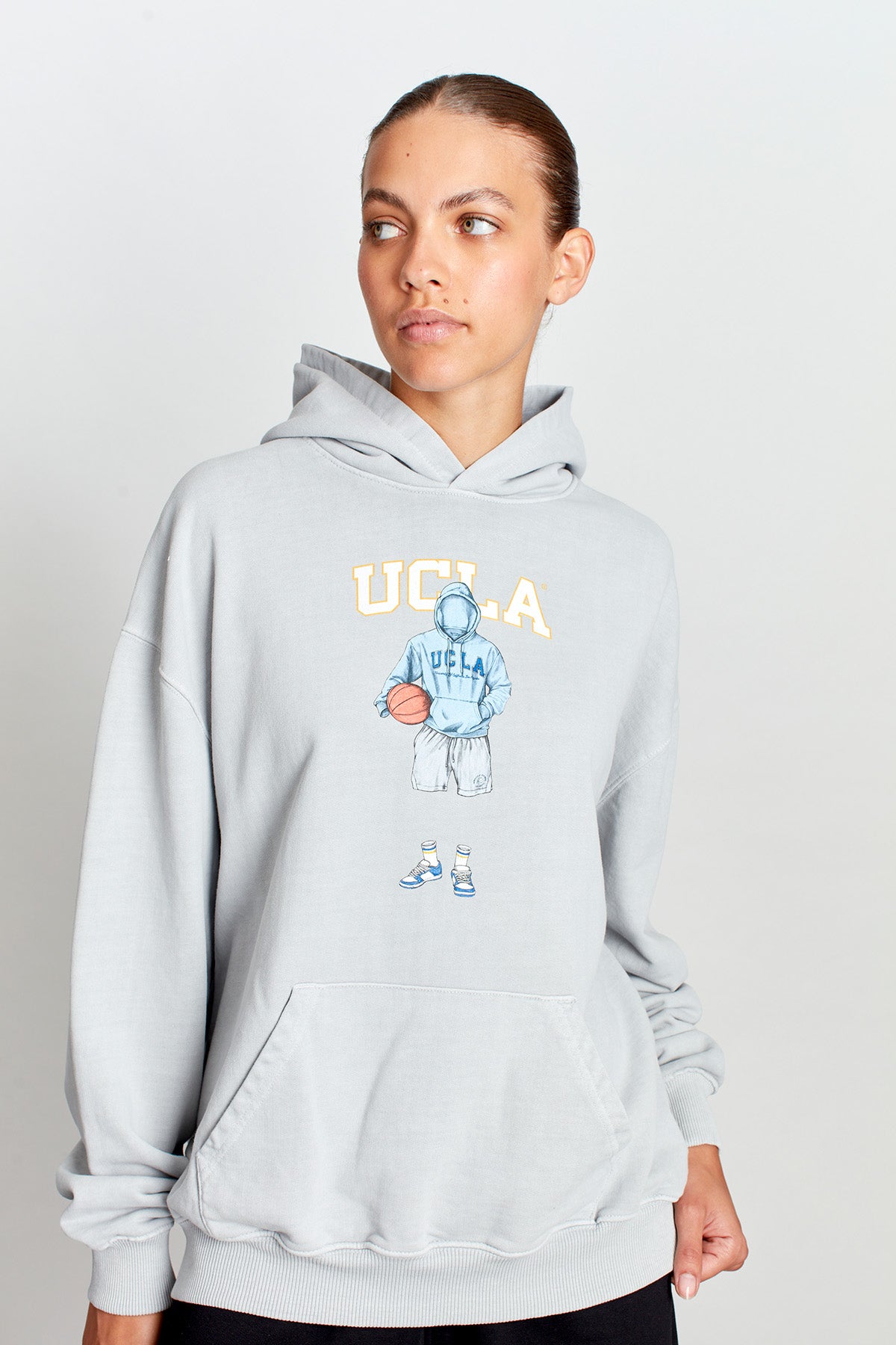 UCLA Yesterday Hoodie in Cool Grey
