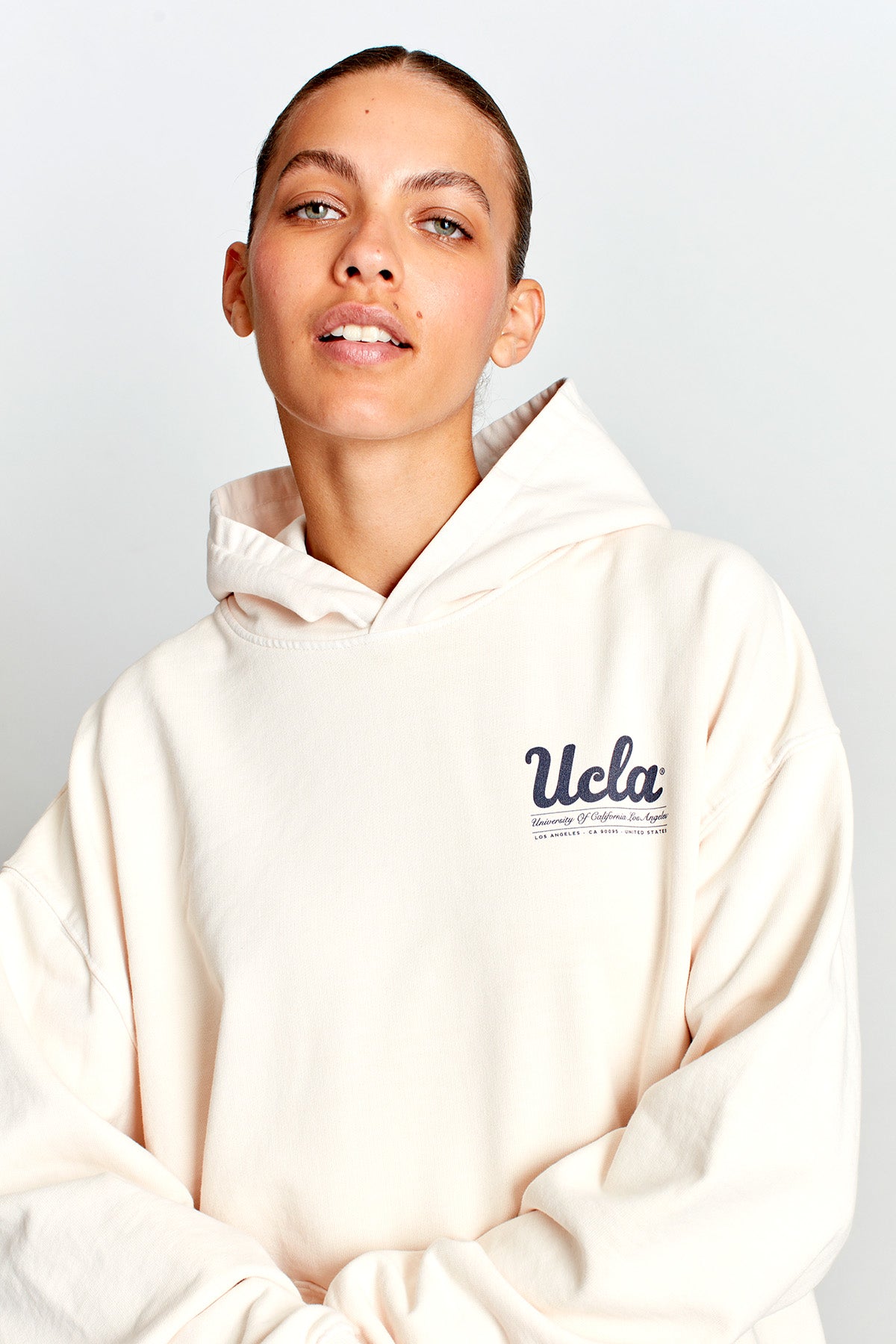 UCLA Royce Hall Hoodie in Vintage White