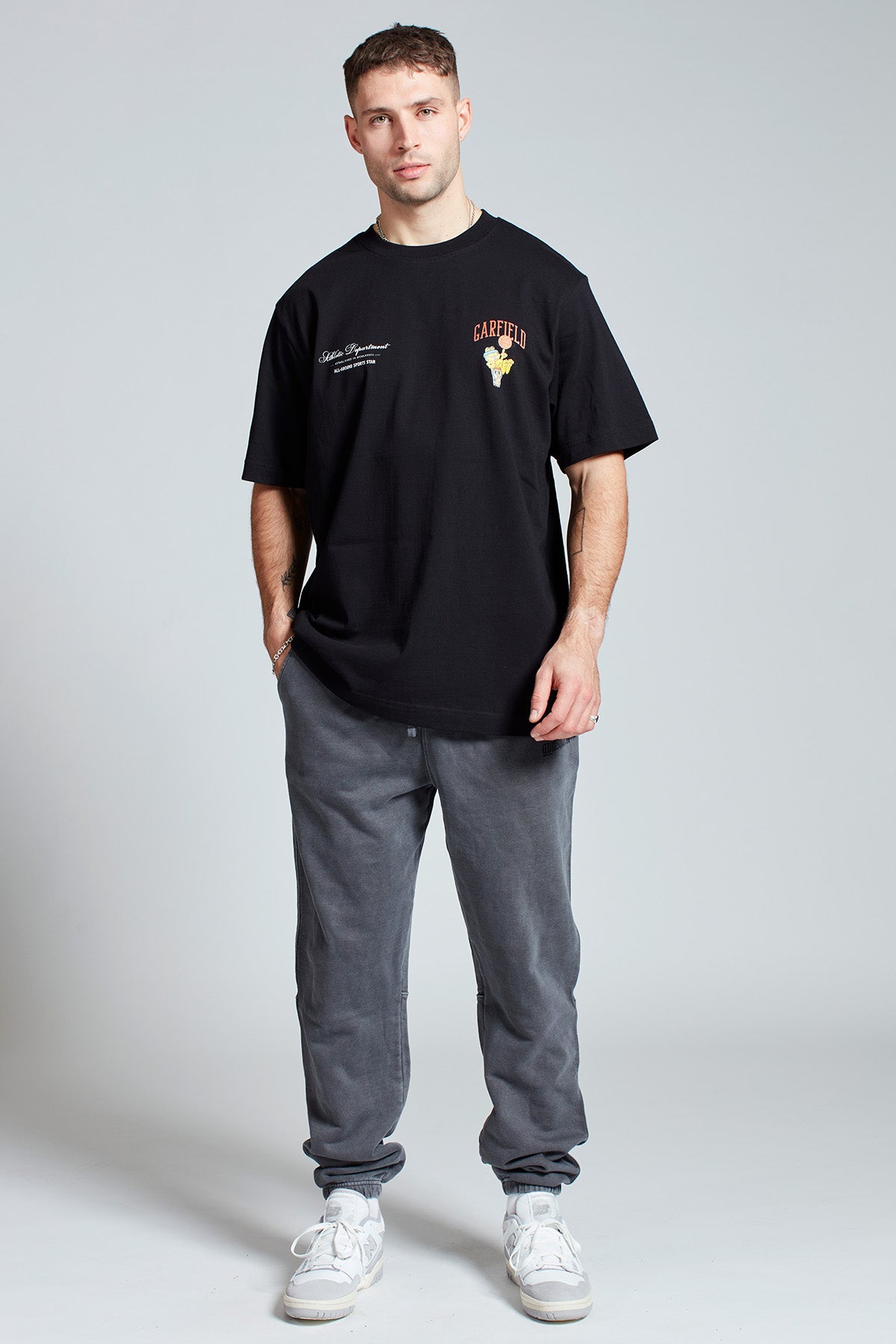Garfield Sports Star T-shirt in Black