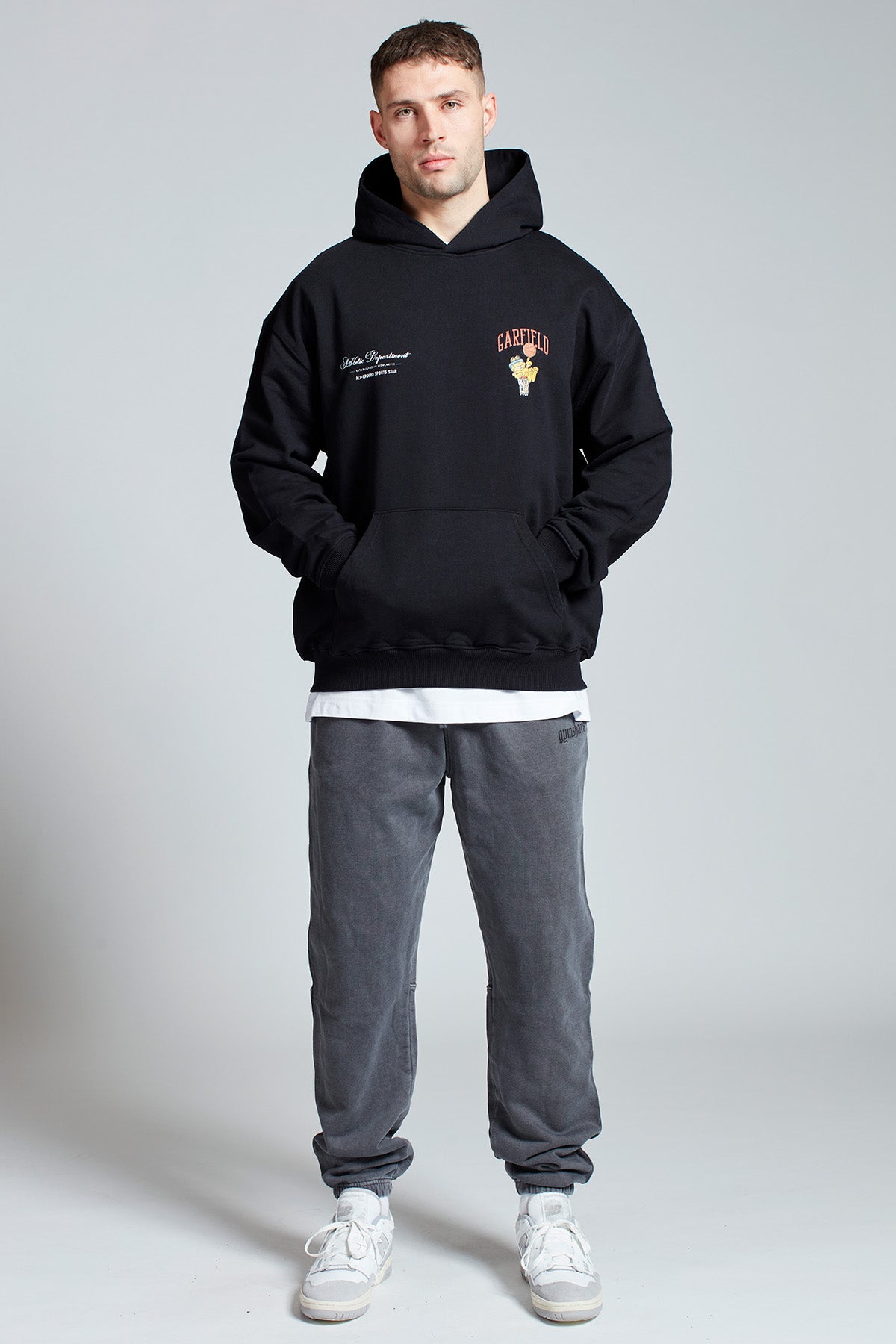 Garfield Sports Star Hoodie in Black