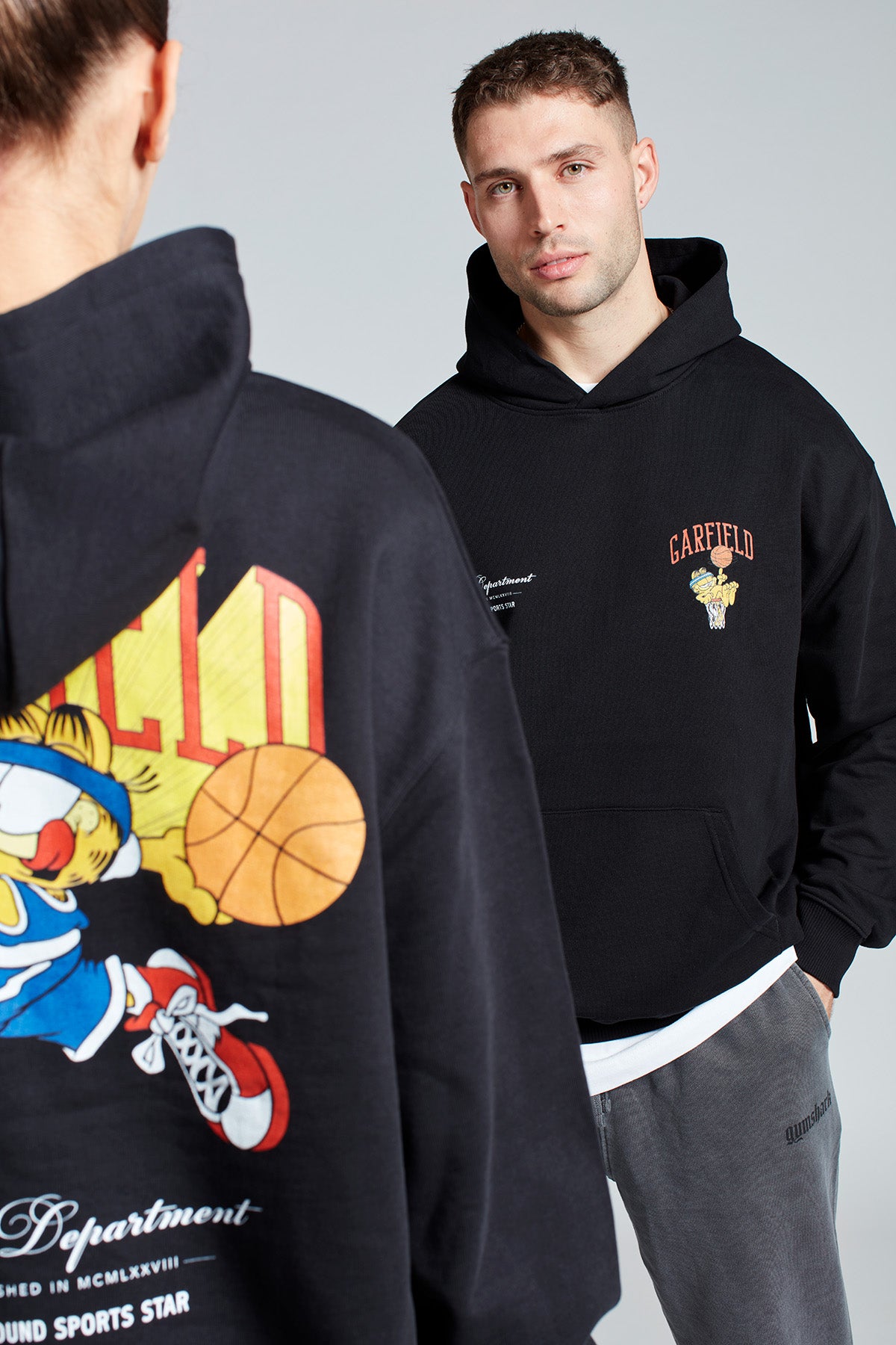 Garfield Sports Star Hoodie in Black