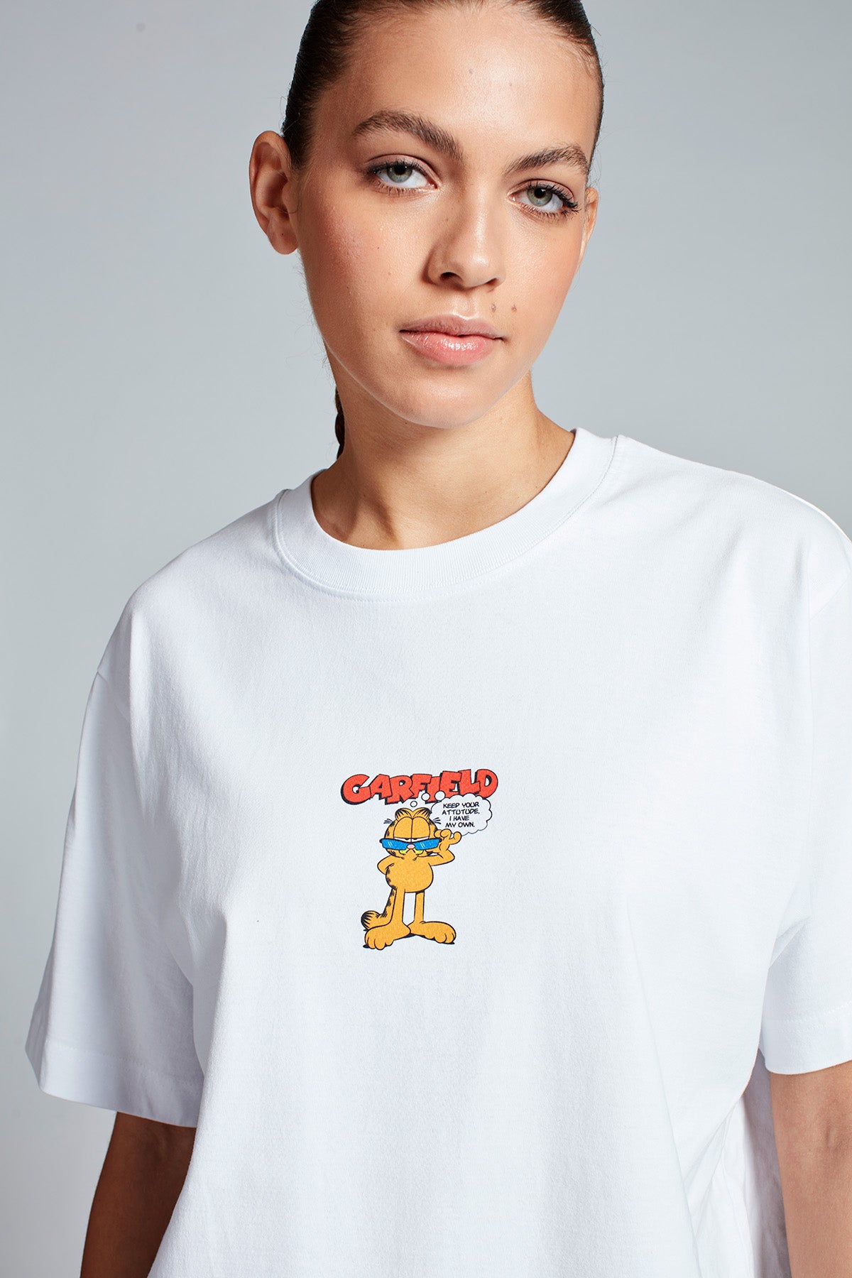 Garfield Attitude T-shirt in White