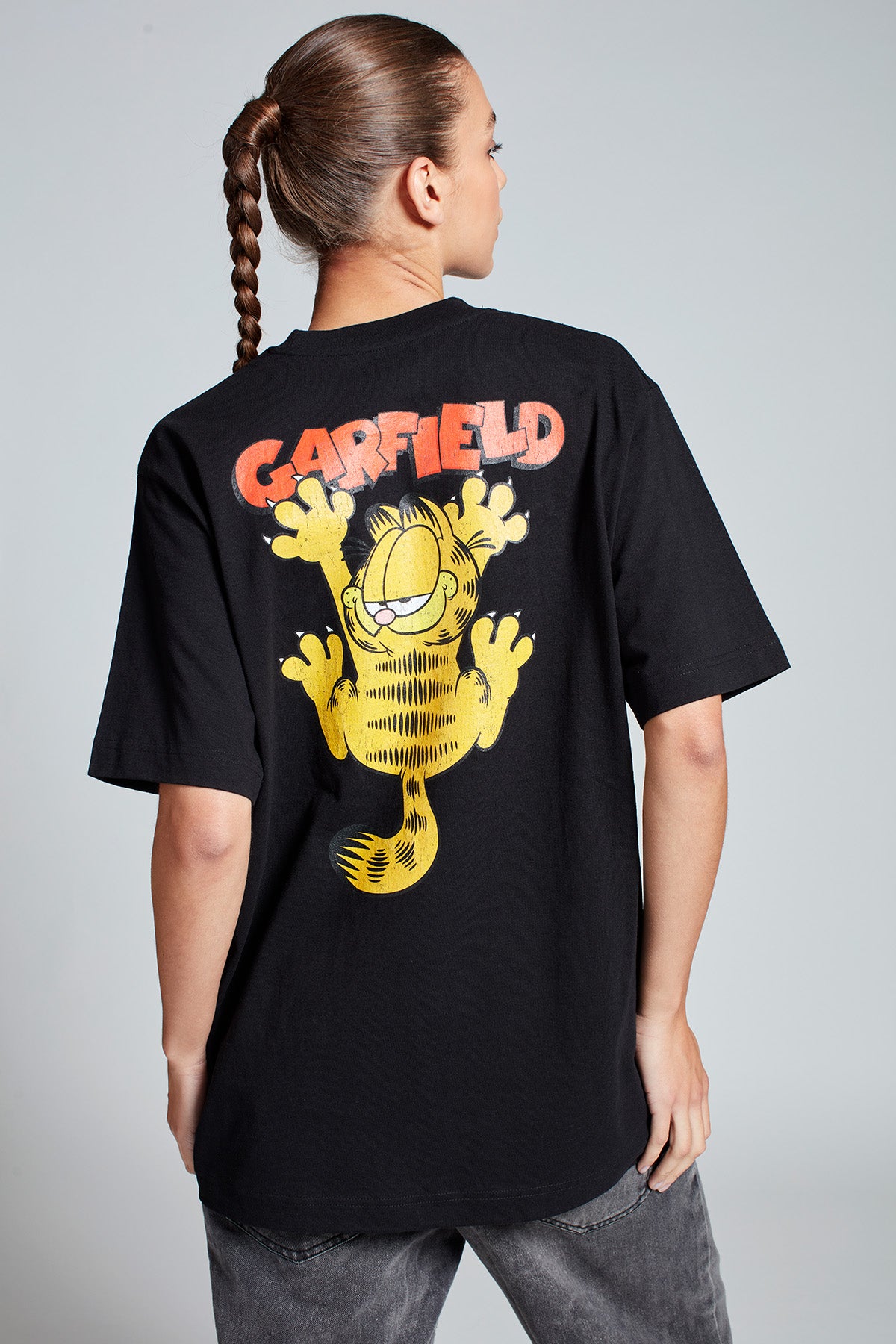 Garfield Watch Your Back T-shirt in Black